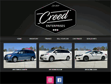 Tablet Screenshot of creedenterprises.com